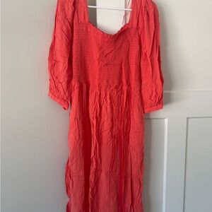 a new day Vibrant Red Long Sleeve Dress